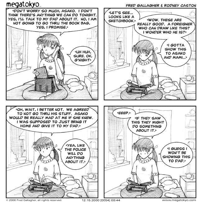 strip #54: I guess I can't show dad