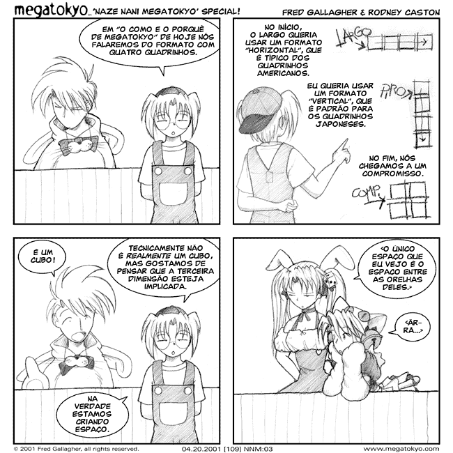 tira #109: Naze Nani: O formato com 4 quadrinhos