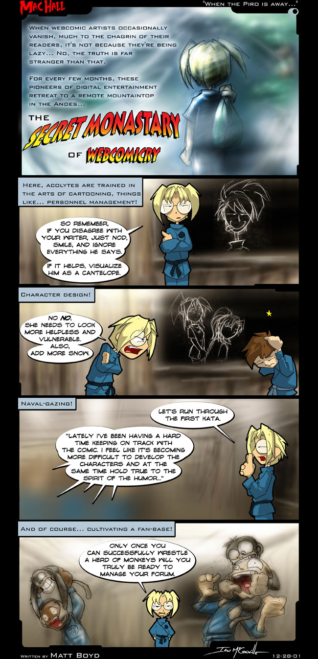 strip #209: GS: The Secret Monestary of Webcomicry