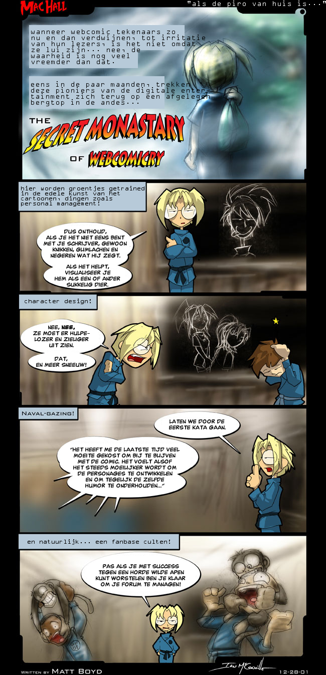 strip #209: GAST: the secret monastary of webcomicry