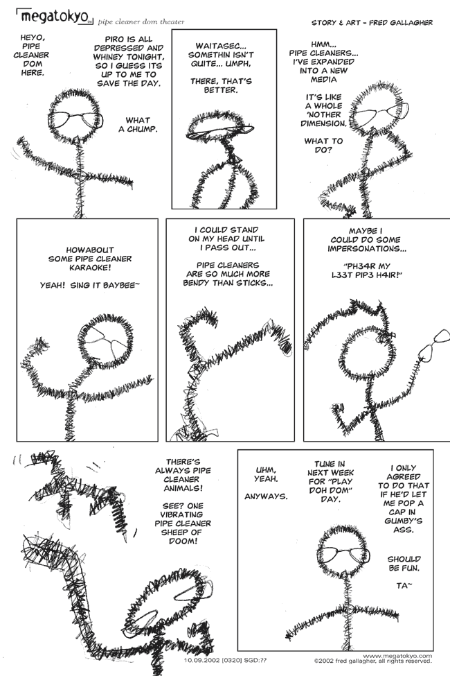 strip #320: Pipe Cleaner Dom Theater