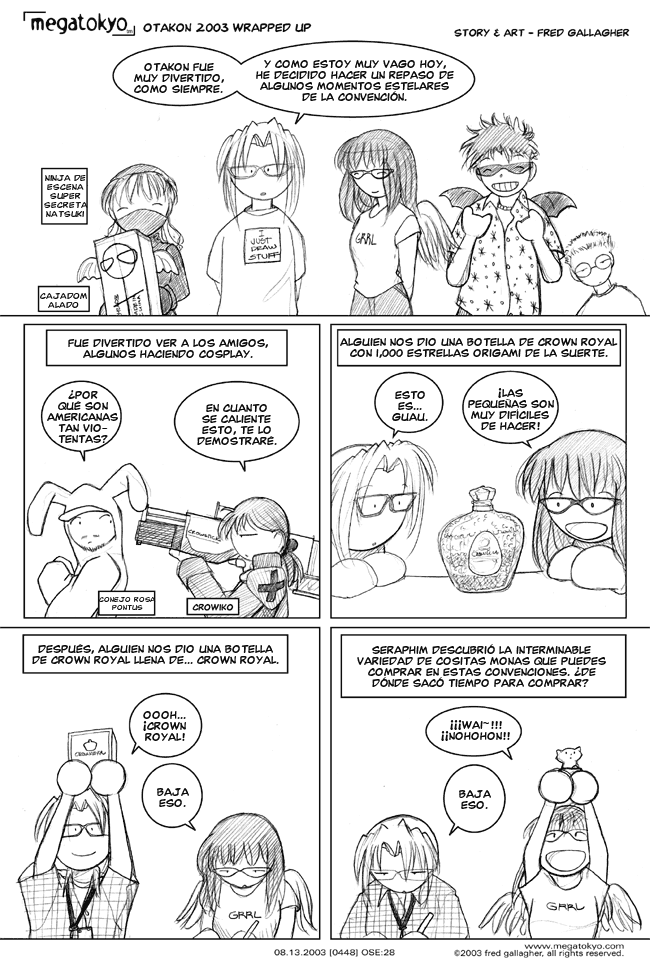 Tira #448: Momentos Estelares de Otakon2003