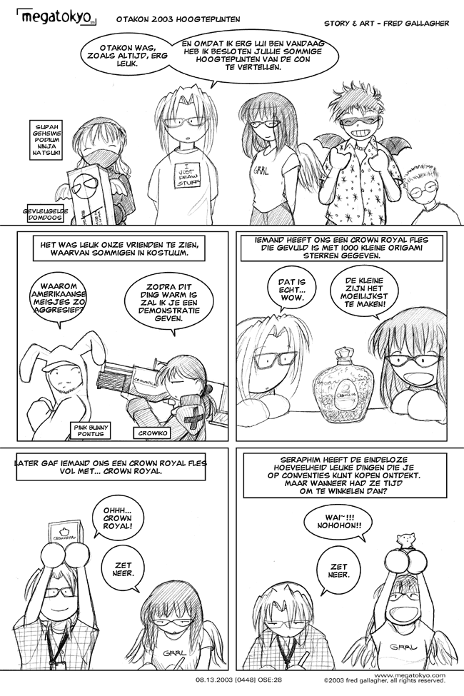 strip #448: Otakon 2003 hoogtepunten