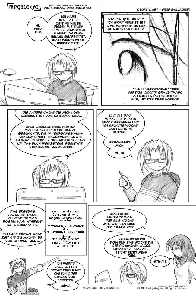 Strip #478: RL Abent. von Piro & Seraphim - Dead Service Day