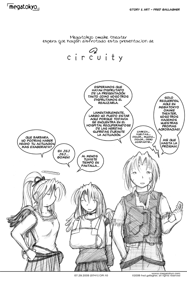 Tira #741: Circuity: Llamada a escena