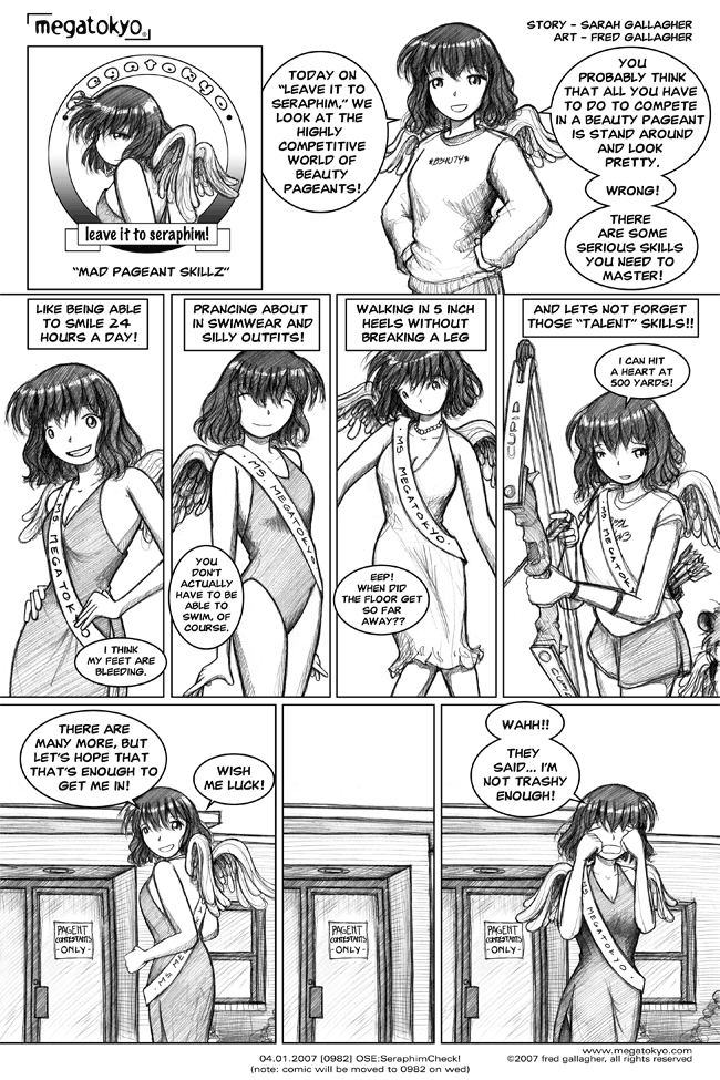 strip #986: Seraphim Check - L33t Pageant Skillz