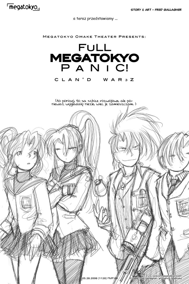 odcinek #1126: Teatrzyk Omake Megatokyo : Full Megatokyo Panic! W0jny Kl4n00w